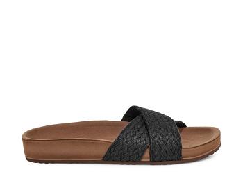 Sanuk She Cruzy Jute Veganska Badtofflor Flip Flop Dam Svarta | Sverige 533MQZ